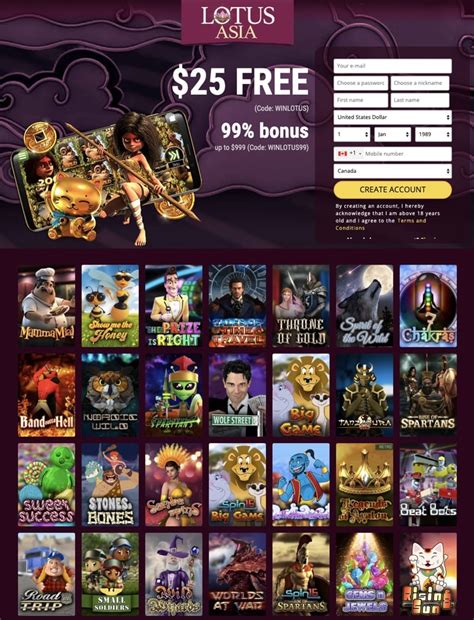 lotus asia bonus codes 2021  Bonus Code: CHIPSOTW 45 Free Spins for New players Wager: 60xB Max Cash Out: $100